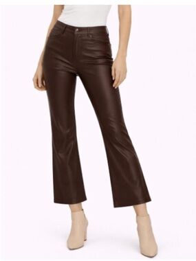 Banana Republic Brown Vegan Cropped Bootcut Pants
